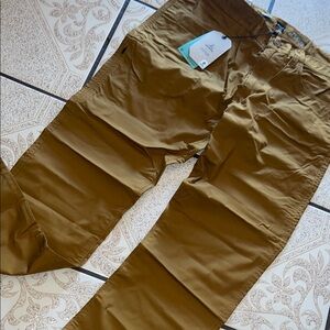 Prana Double Peak Slim Pant men’s 34/32 in Antique Bronze slim fit straight leg